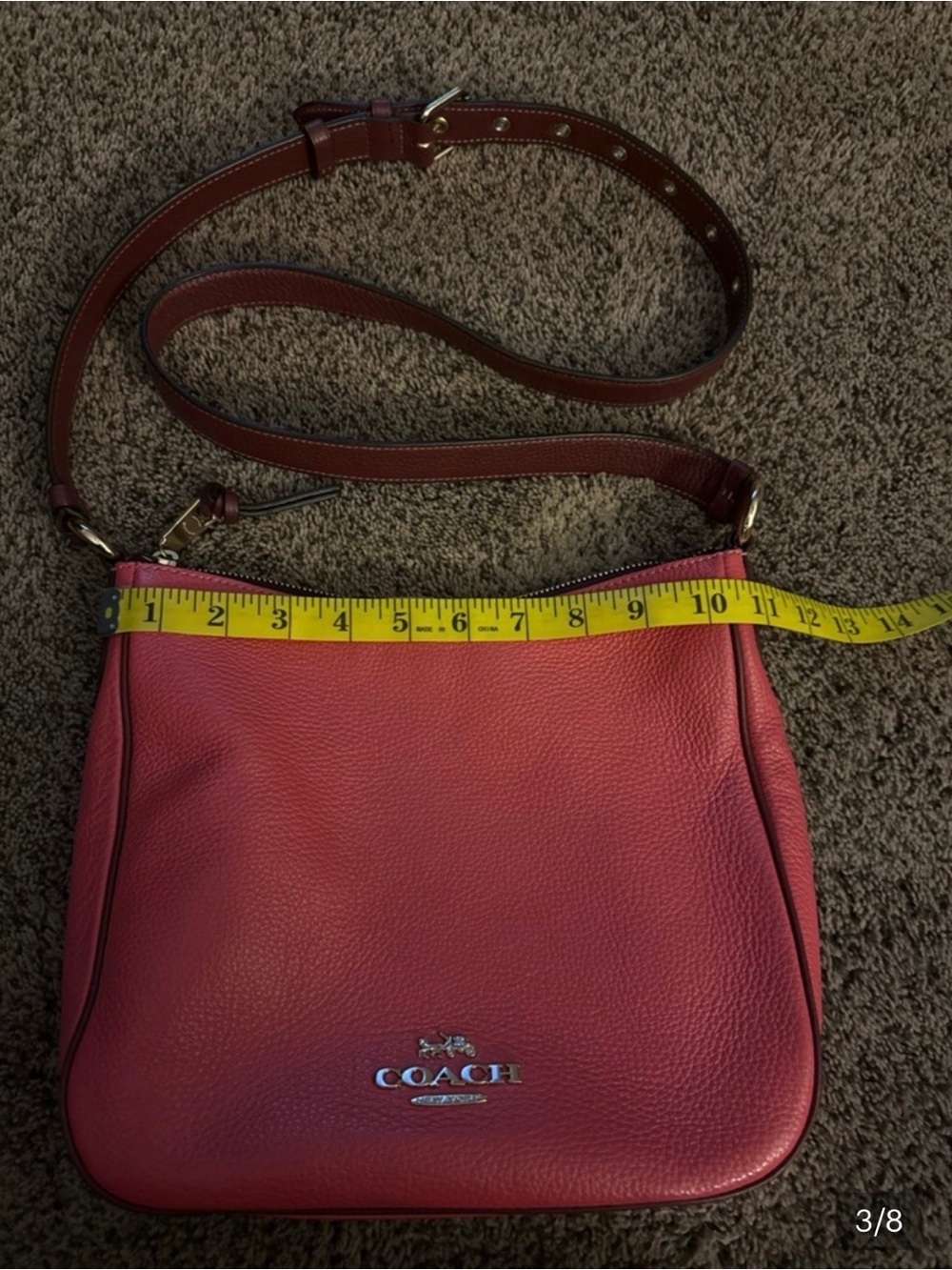 Coach Watermelon Strawberry Pink Ellie File Crossbody - Picture 11 of 12